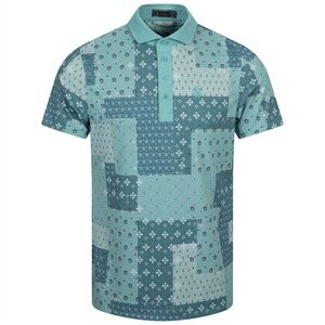 G/FORE Men's Boro Tech Pique Polo in Marine, Size Small NWT‎